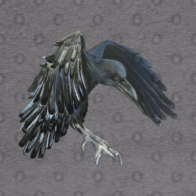 Black Crow Master of Time Illustration by Julia Doria Illustration